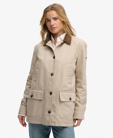 Superdry & Co Tussenjas 'Barn' in Bruin: voorkant