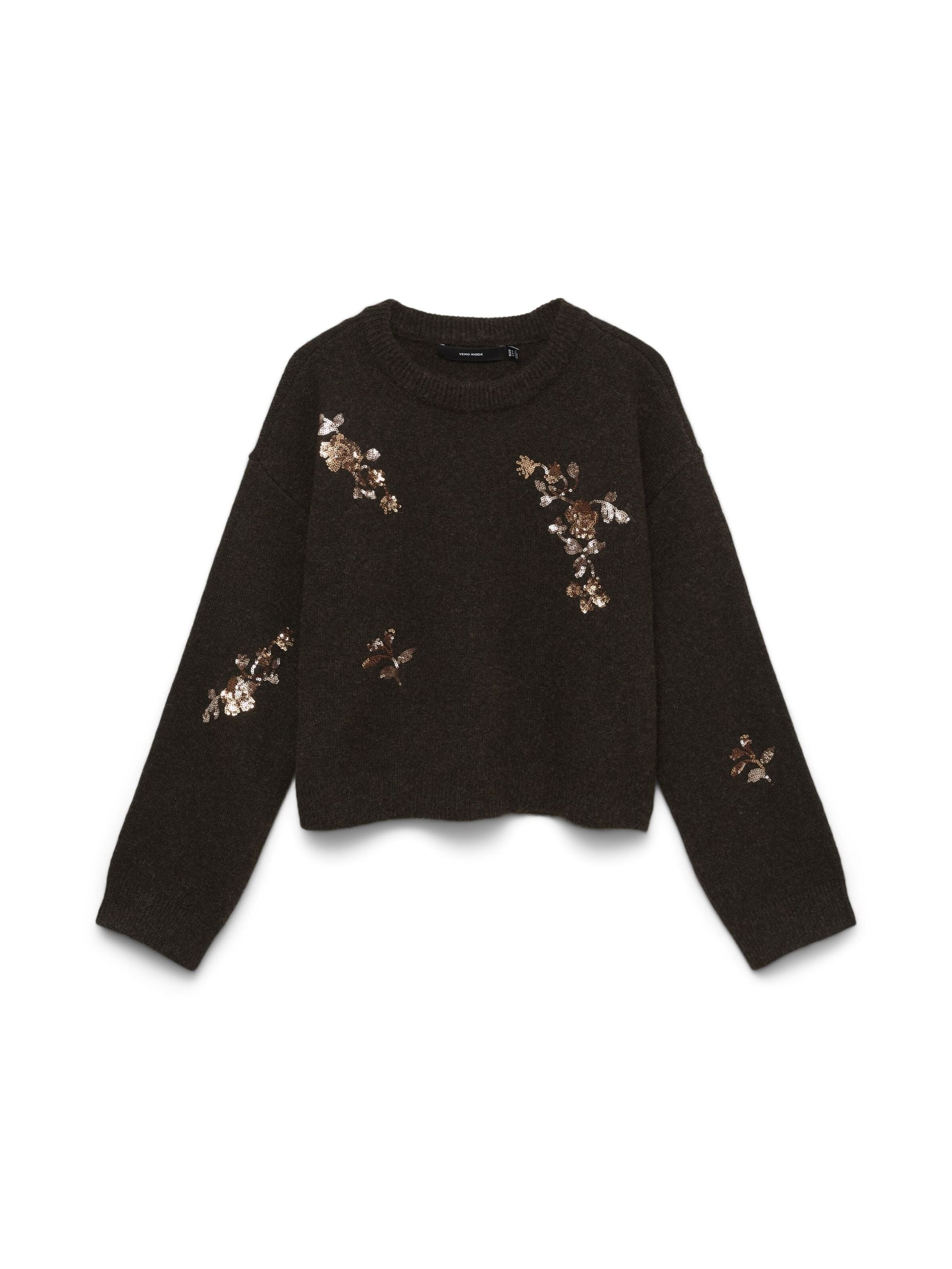 VERO MODA Trui '10350410' in Bruin: voorkant