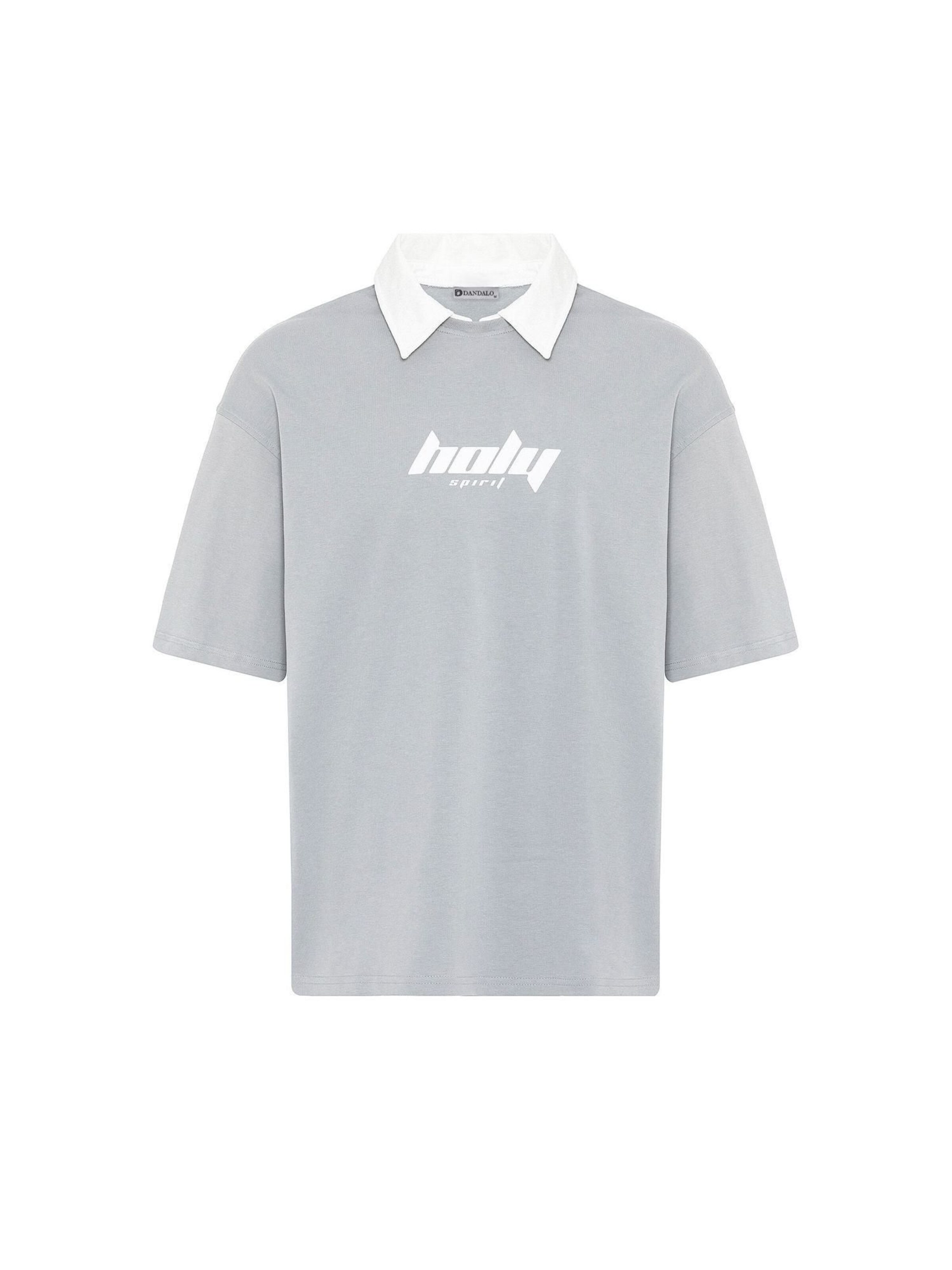 Marškinėliai iš Dandalo, spalva – pilka / balta, Prekių apžvalga