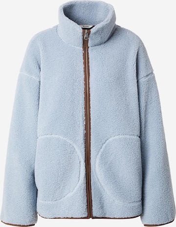 Veste en polaire Monki en bleu : devant