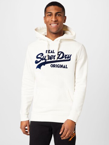 Superdry Sweatshirt 'Soda Pop' in Wit: voorkant