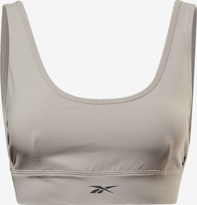 Reebok Sport Спортен сутиен в светлосиво / черно, Преглед на продукта