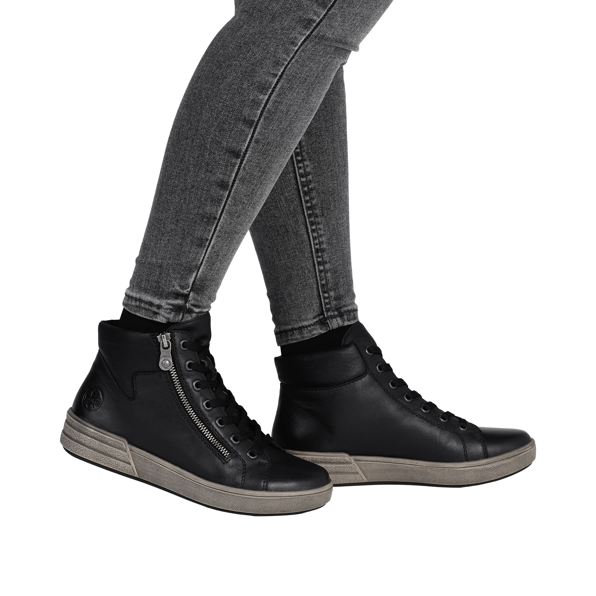 Baskets hautes Rieker en noir