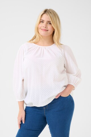 KAFFE CURVE Bluse 'Rory' in Weiß: Vorderseite