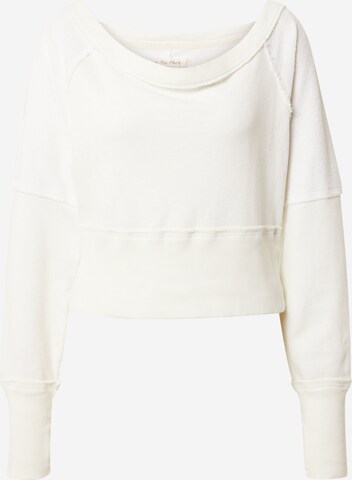 Free People - Sweatshirt 'LAST MINUTE' em bege: frente