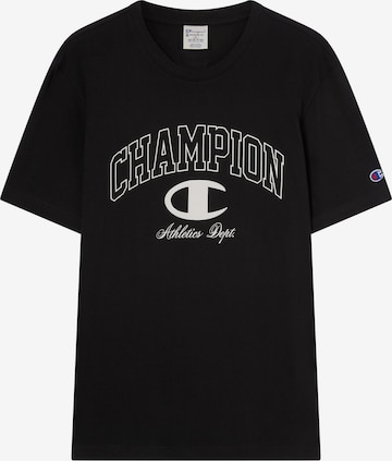 Tricou de la Champion Authentic Athletic Apparel pe negru: față