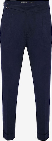 Antioch Loosefit Bügelfaltenhose in Blau: Vorderseite