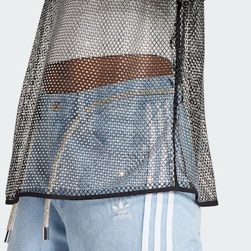 ADIDAS ORIGINALS Shirt 'Adilenium Rhinestone' in Zwart