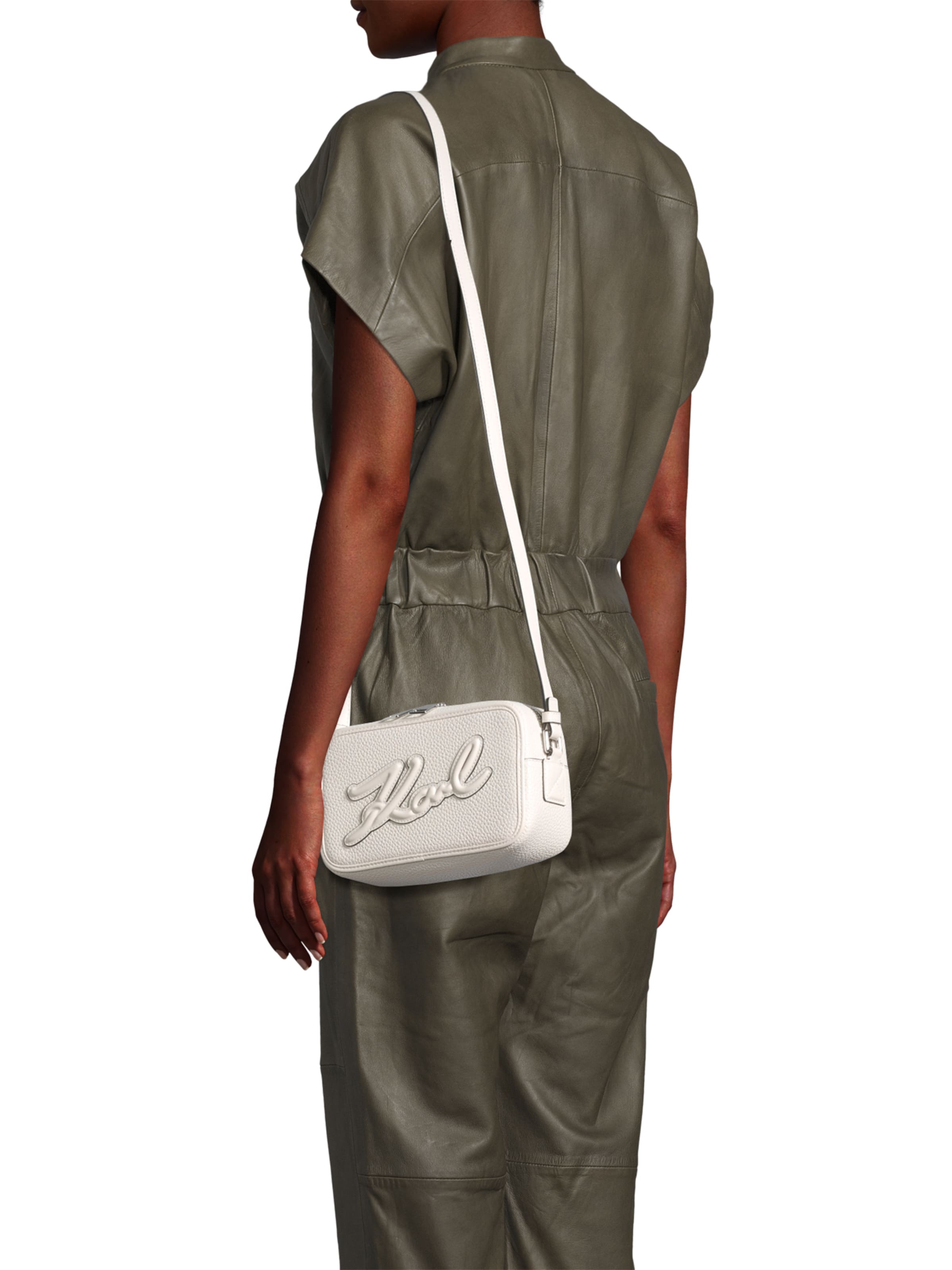 Karl Lagerfeld Olkalaukku 'Skuare' värissä harmaa