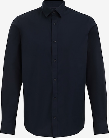 WE Fashion Regular fit Button Up Shirt in Blue: front