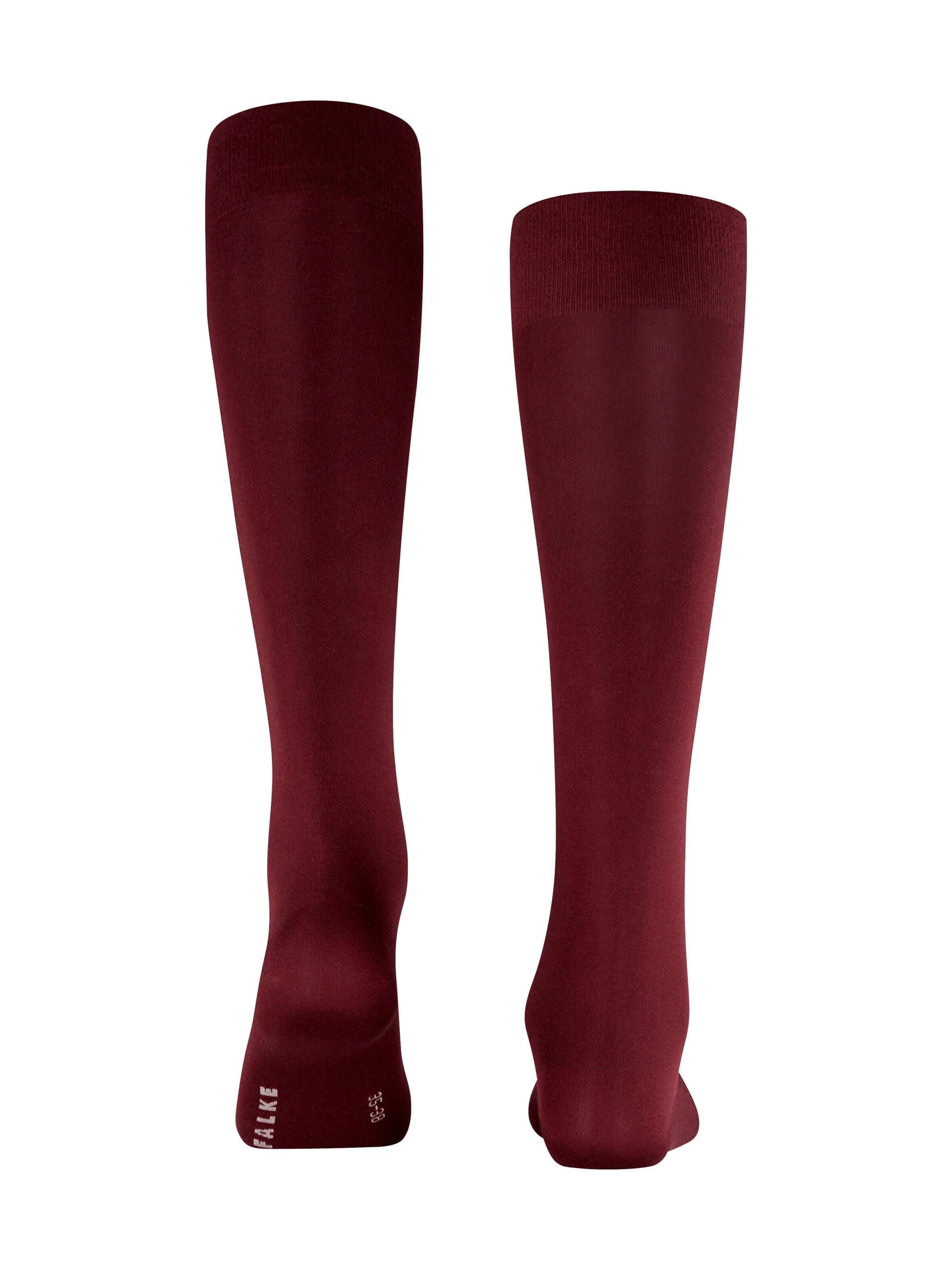FALKE Knee High Socks 'Cotton Touch' in Red
