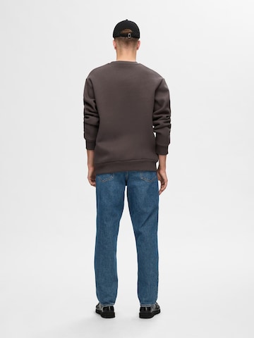 SELECTED HOMME Свитшот 'SLHREG-DAN' в Коричневый