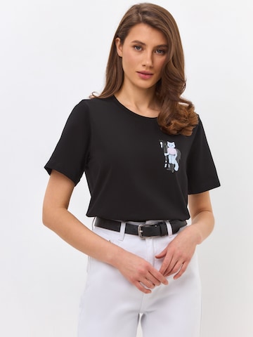 CAT by Maniita Lacitta Shirt in Black: front