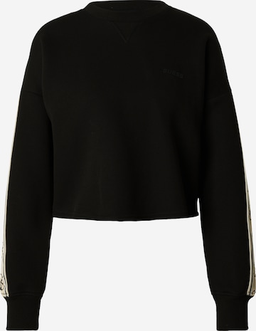 GUESS Sportief sweatshirt 'Cymone' in Zwart: voorkant