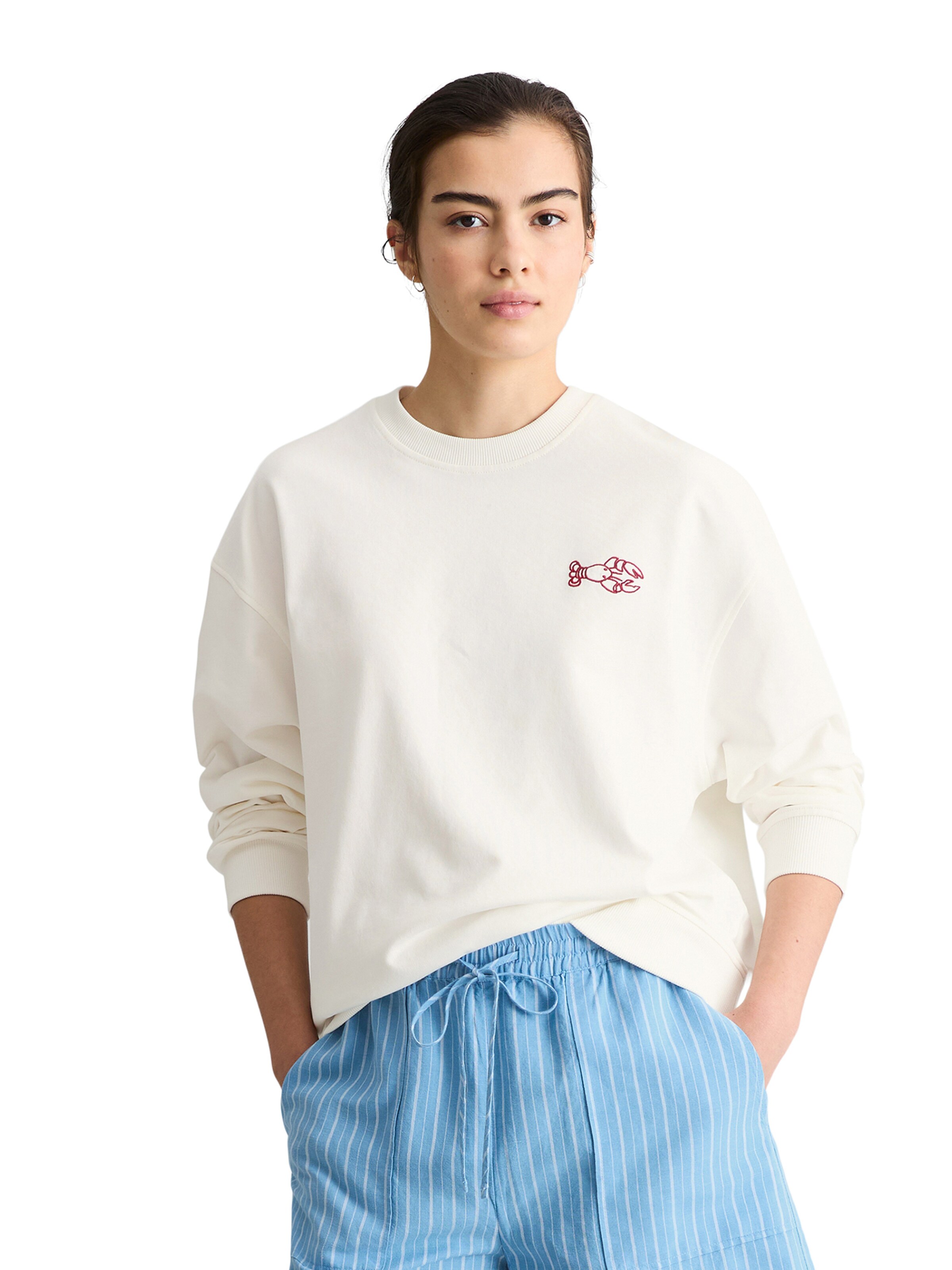 Marc O'Polo DENIM Sweatshirt in Weiß