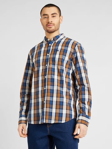 MUSTANG Regular fit Overhemd in Blauw: voorkant