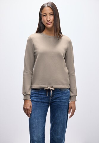 STREET ONE Sweatshirt in Beige: front