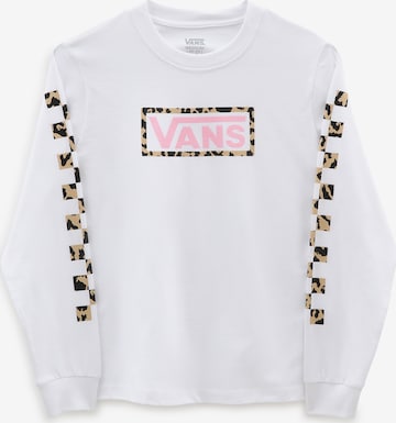 VANS T-Shirt 'Leopard Box' – bílá: přední strana