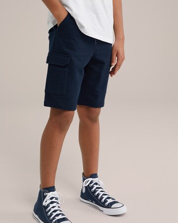 WE Fashion - regular Pantalón en azul