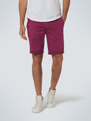 No Excess Regular Chino Pants in Purple: front