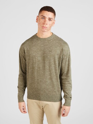 MUSTANG Pullover 'EMIL' in Grün: Vorderseite