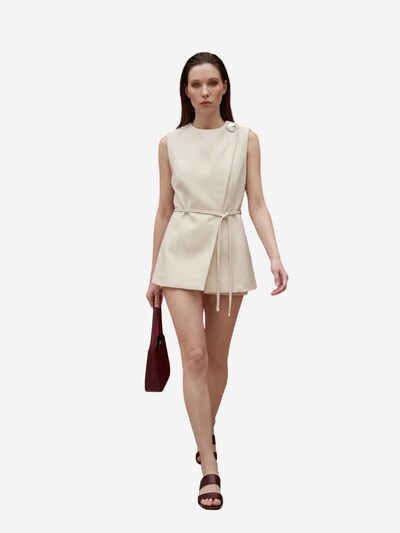 My fashion Gilet de costume en 40 en blanc naturel, Vue avec produit