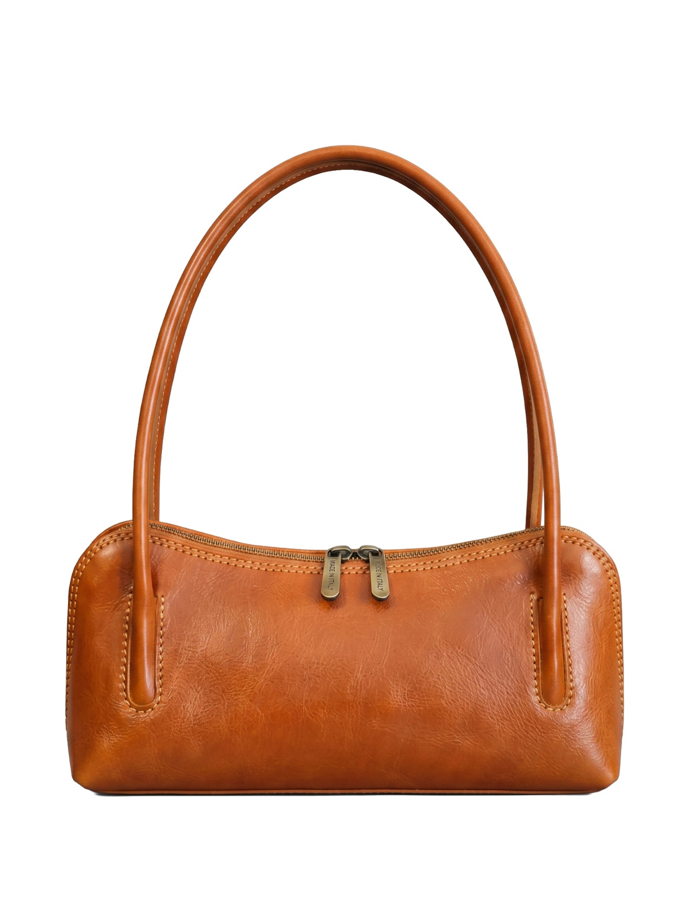 Borsa a spalla 'Borsa a Spalla Donna Pelle Vacchetta I Fratelli - Zip' di I Fratelli in beige