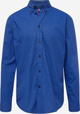 ESPRIT Button Up Shirt 'Sus' in Blue: front