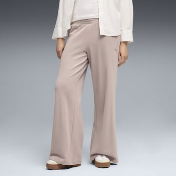 PUMA Wide leg Pants 'Essentials' in Beige: front