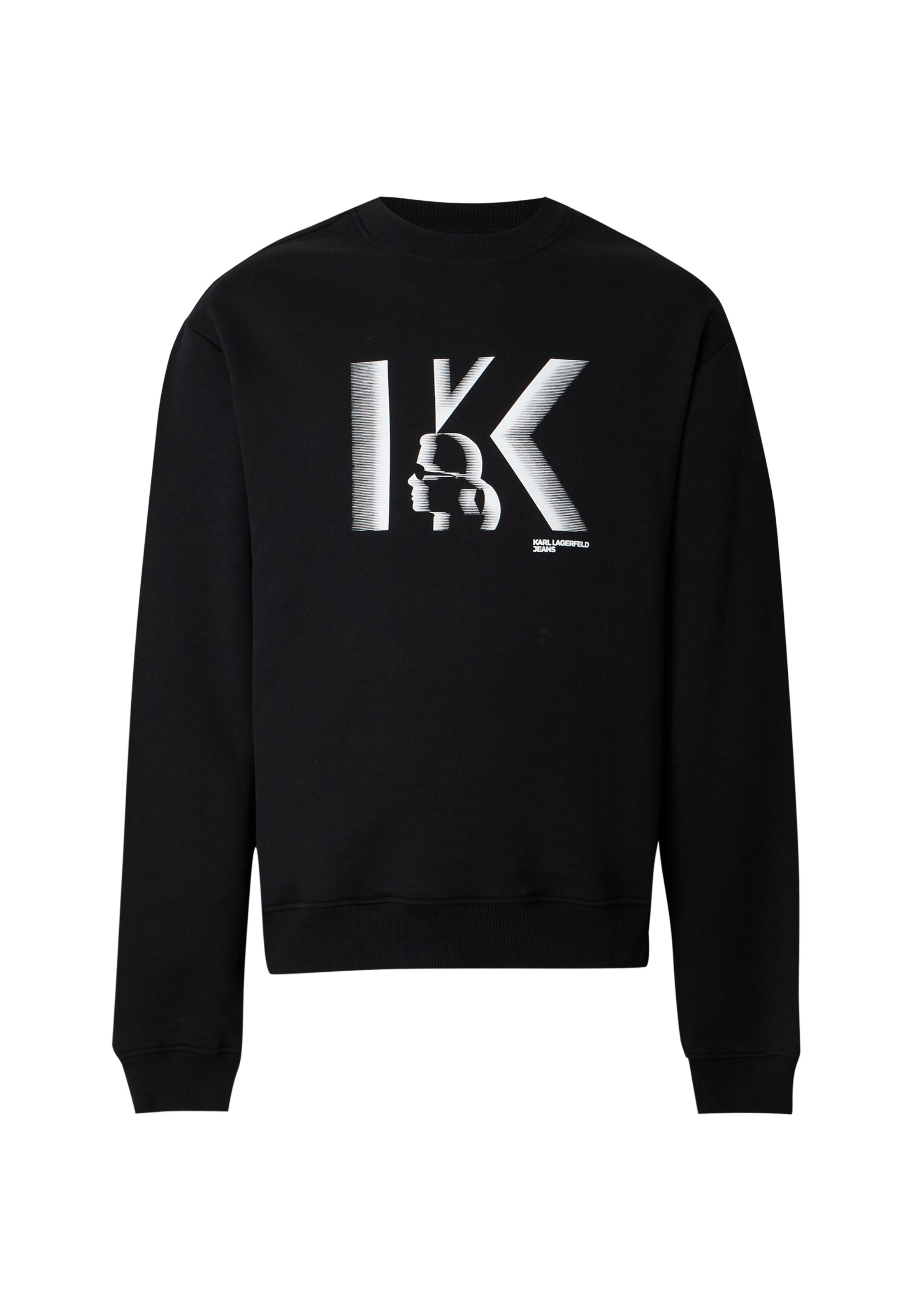 KARL LAGERFELD JEANS Sweatshirt in Black: front