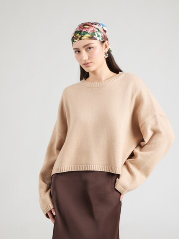 & Other Stories Πουλόβερ σε μπεζ: μπροστά