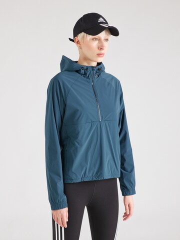 ADIDAS GOLF Спортно яке в синьо: отпред
