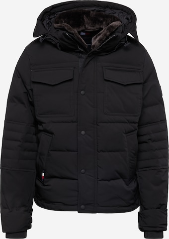 TOMMY HILFIGER Winterjacke in Schwarz: predná strana