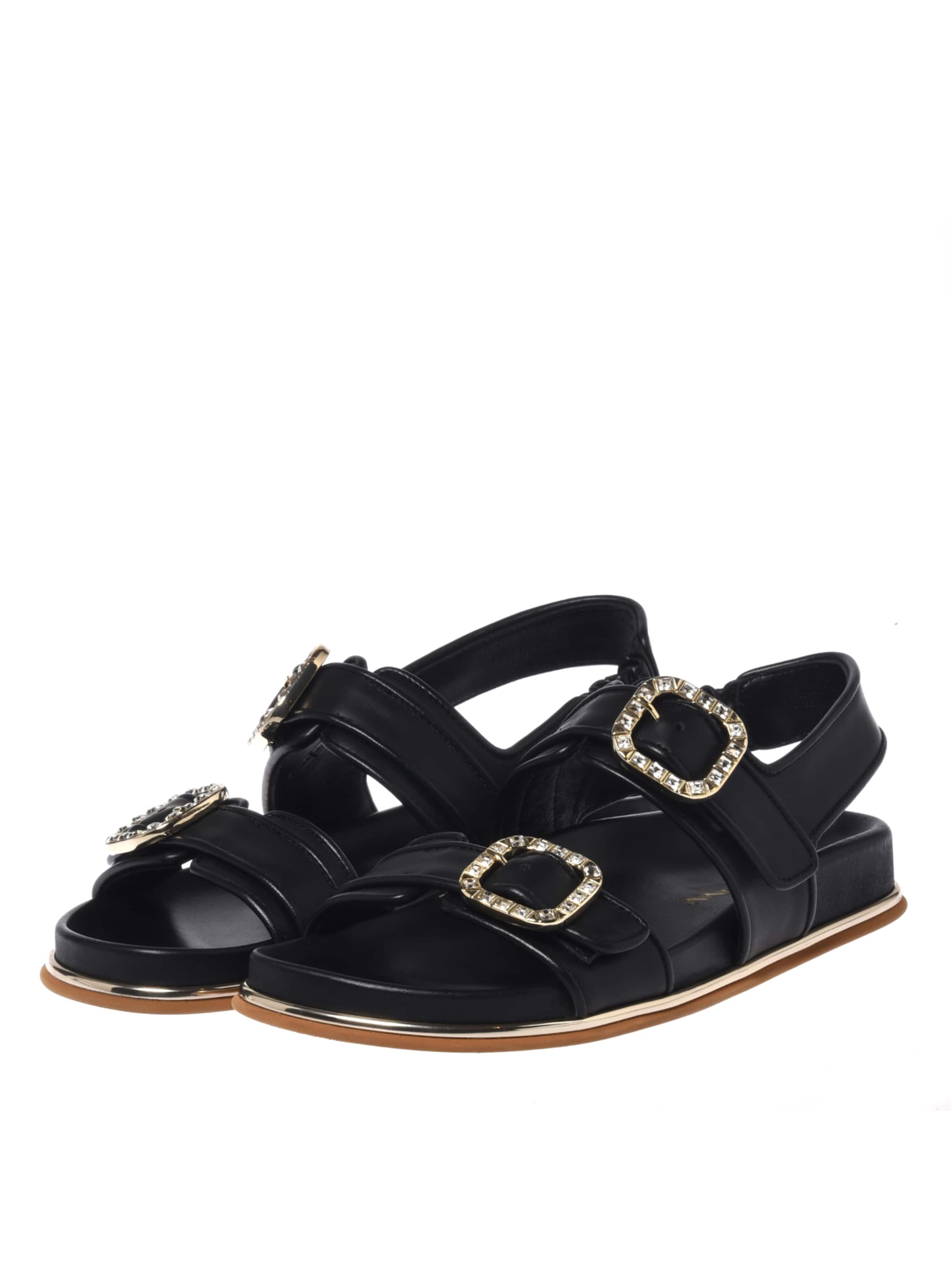 BALDININI Sandale in Schwarz