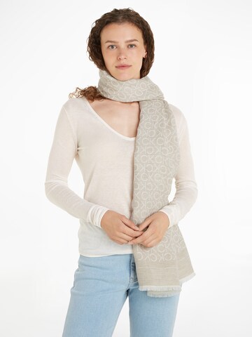 Calvin Klein Scarf in Grey: front