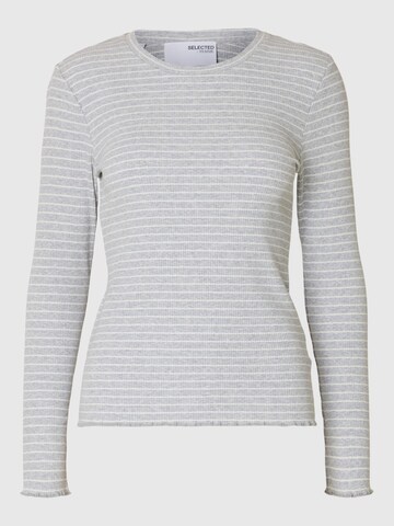 Maglietta 'Anna' di SELECTED FEMME in grigio: frontale