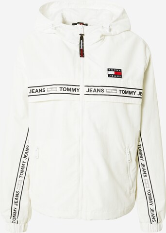 Tommy Jeans Átmeneti dzseki 'CHICAGO' - fehér: elől