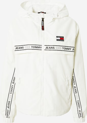 Tommy Jeans Tussenjas 'CHICAGO' in Wit: voorkant