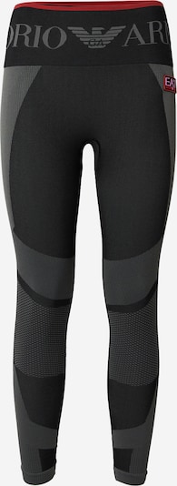 EA7 Emporio Armani Pantalón deportivo en gris oscuro / rojo / negro / blanco, Vista del producto