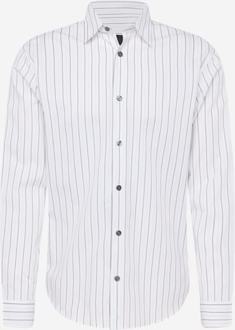 JACK & JONES Comfort Fit Skjorta 'JPRBLABUSHWICK STANLEY' i vit: framsida