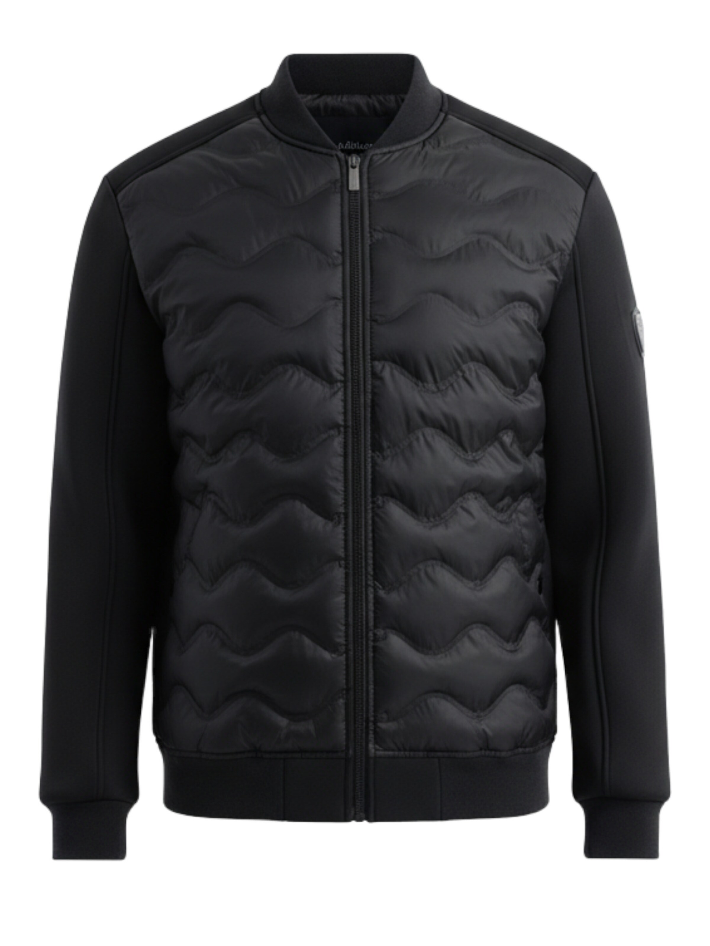 Ombre Tussenjas in Zwart: voorkant