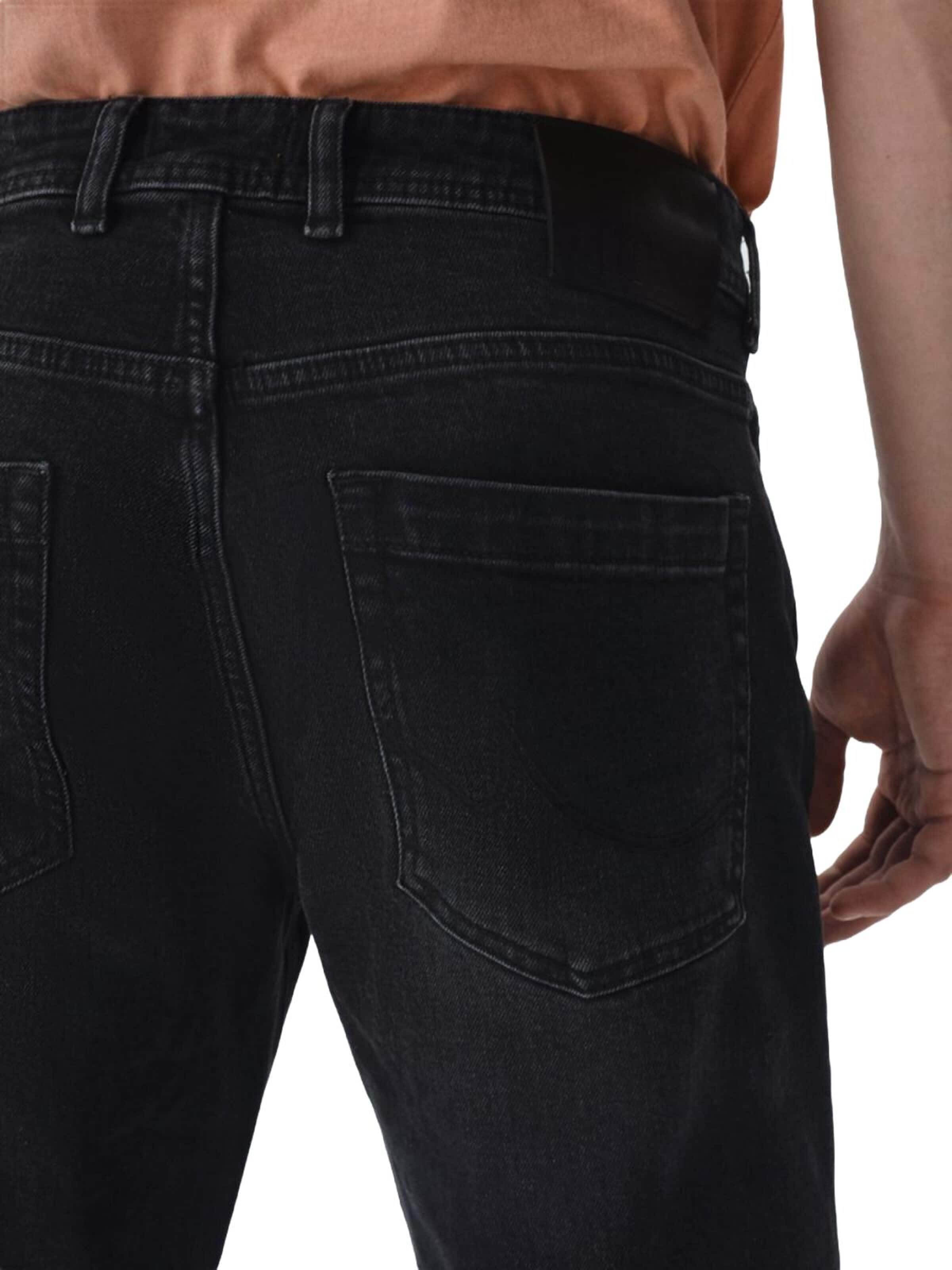 LTB Jeans - regular Vaquero 'LTB Jeans Herren Paul X Mid Waist Straight Leg Jeans' en negro