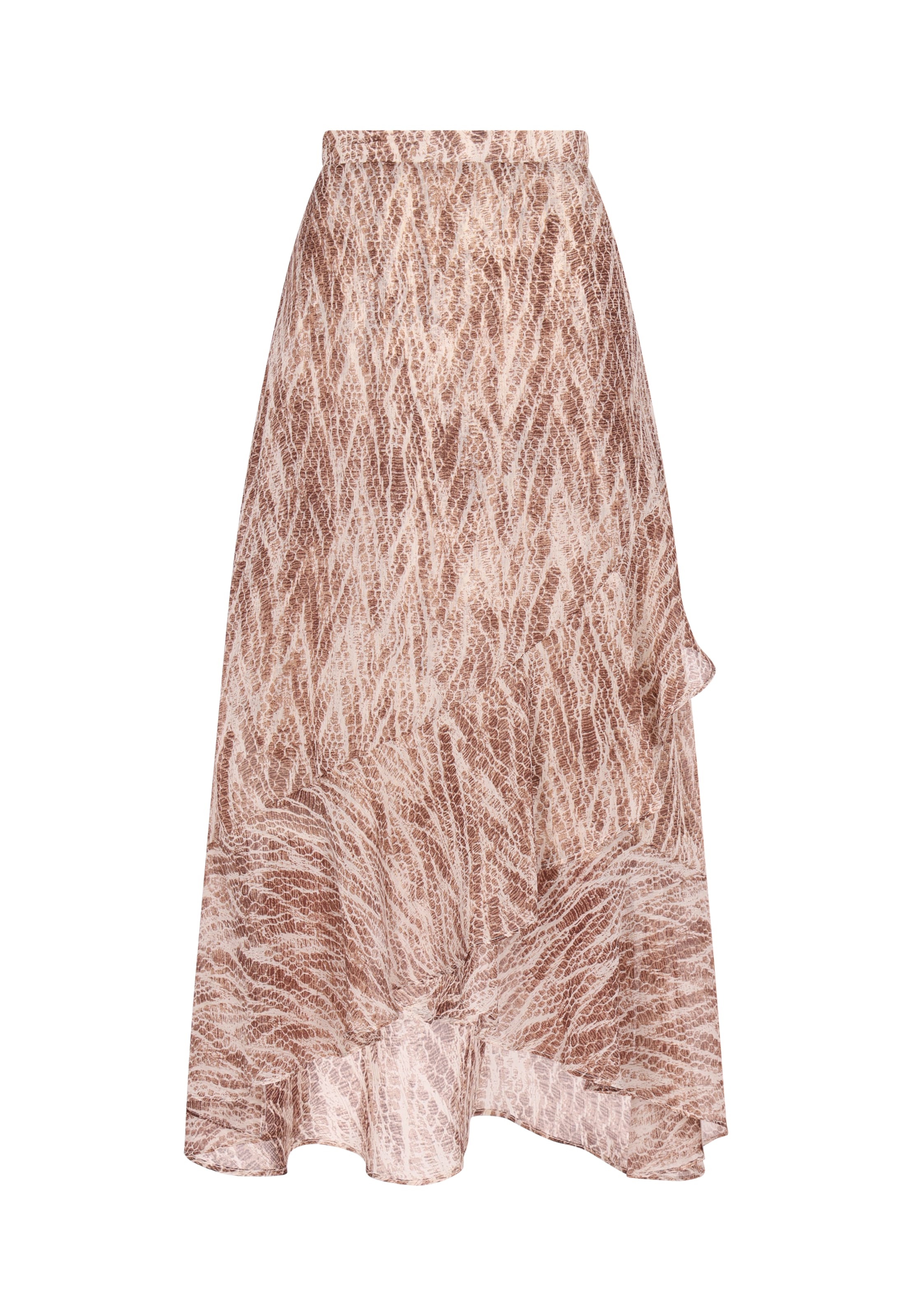 faina Φούστα σε καφέ: μπροστά