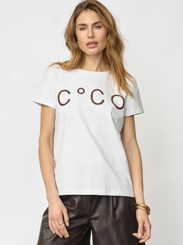 co'couture Top ' SignatureCC New ' w kolorze biały: przód