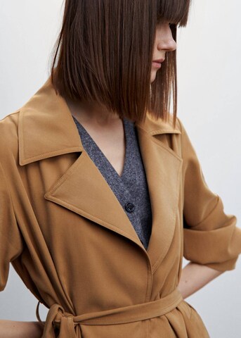 MANGO Between-Seasons Coat 'Taxi' in Brown