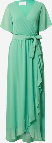 SISTERS POINT Společenské šaty – zelená: přední strana