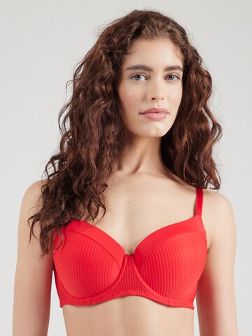 Dorina T-Shirt BH 'DEMI' (GRS) in Rot: Vorderseite