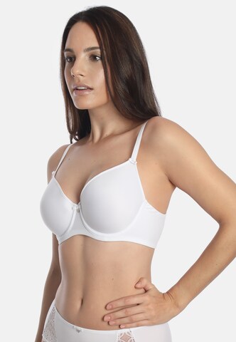 sassa T-shirt Bra 'LOVELY SECRET' in White