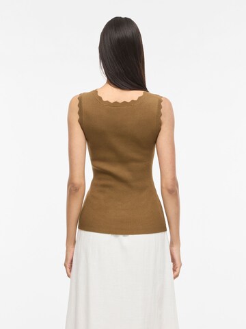 VILA Knitted top 'VISisi' in Brown