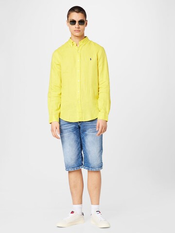 Coupe regular Chemise Polo Ralph Lauren en jaune